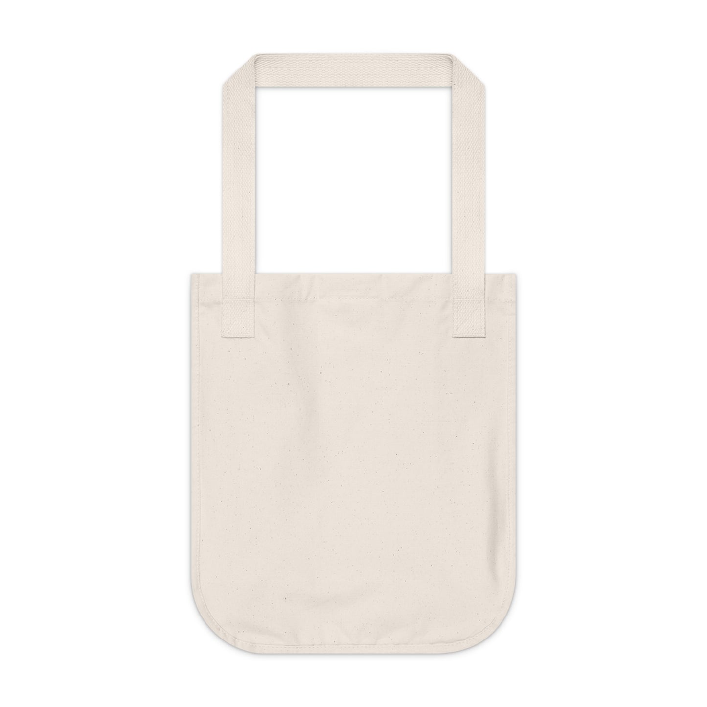 Organic Canvas Tote Bag Smile More, Worry Less